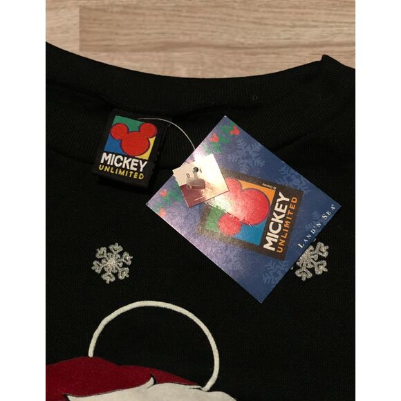 Vintage Mickey Unlimited Mickey Mouse Christmas Crewneck Sweatshirt 2XL - Picture 11 of 15